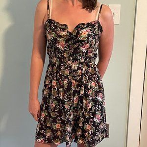 Black Floral Sundress